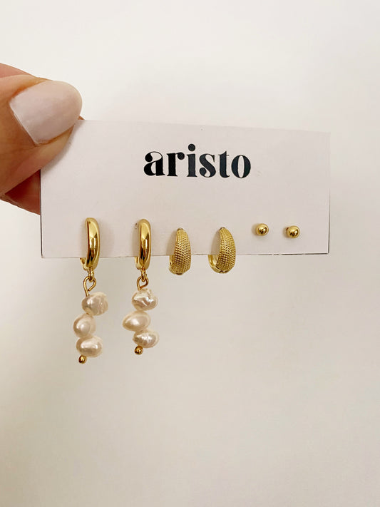 Set de argollas Melanie