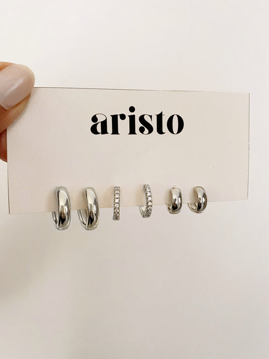 Set de argollas Rebecca