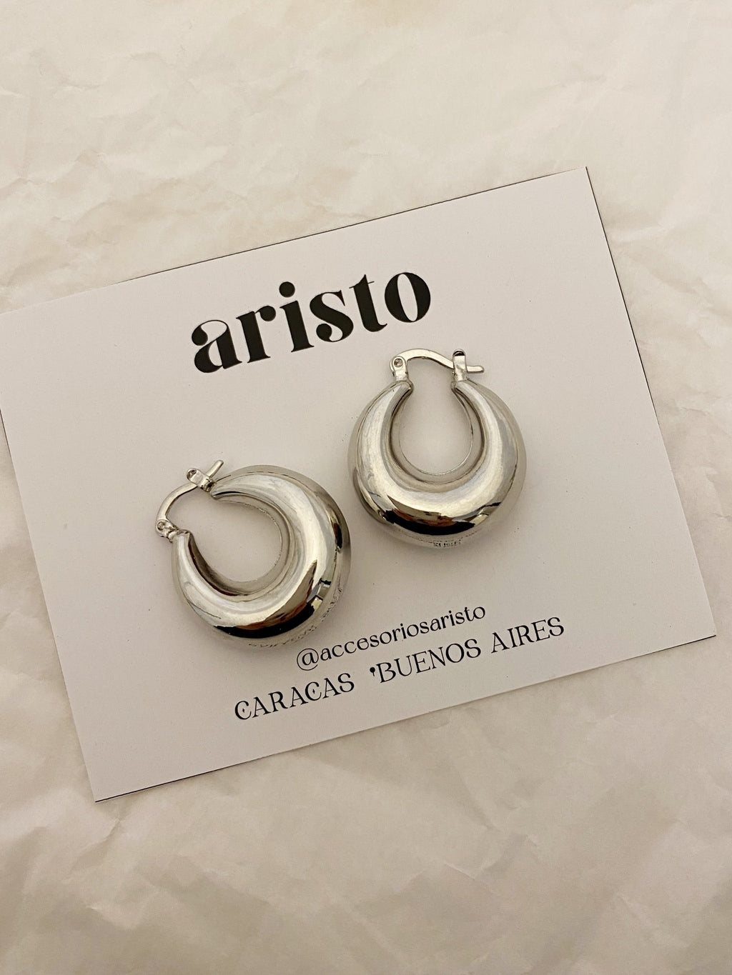 Zarcillos Mérida silver