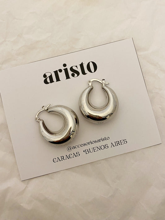 Zarcillos Mérida silver