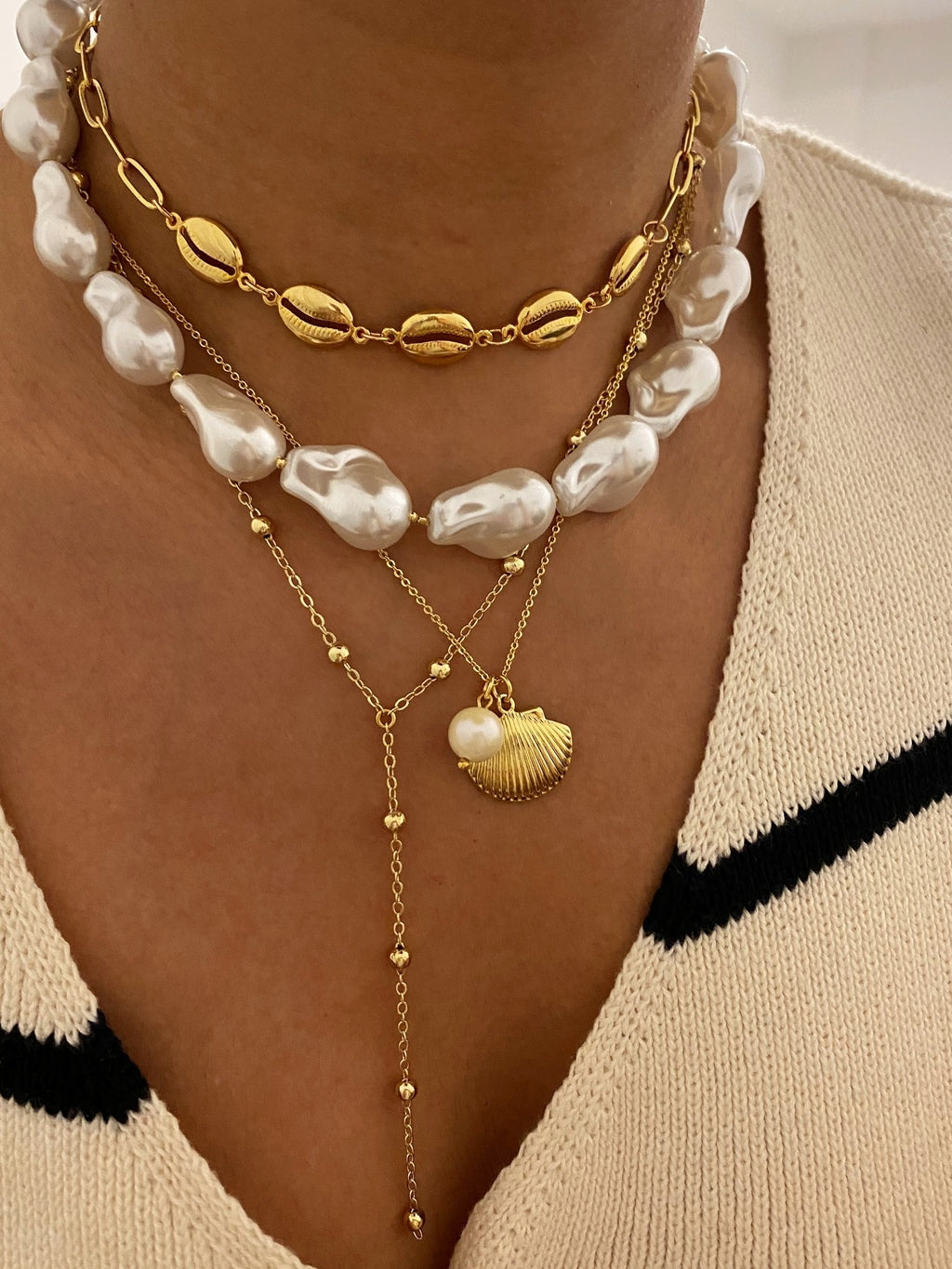 Choker perla barroca