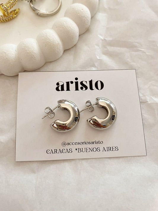 Argollas mini Alicia silver