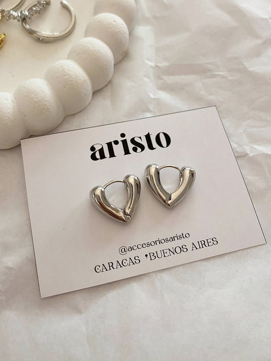 Argollas Elisa silver