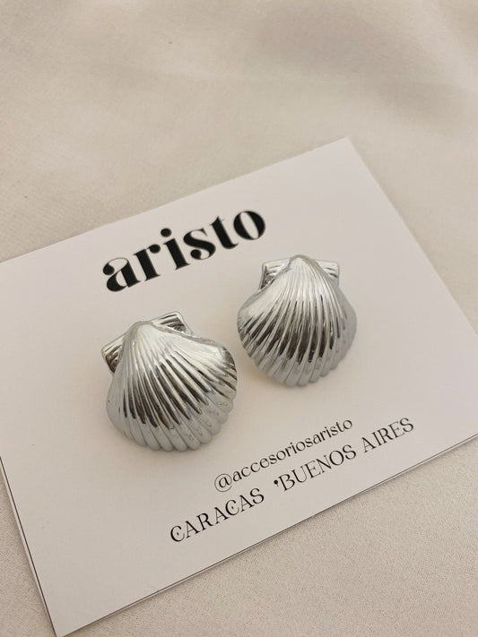 Zarcillos Ariel silver