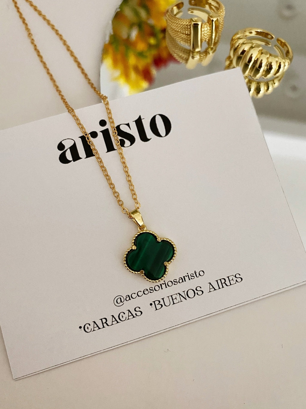 Collar Camila verde
