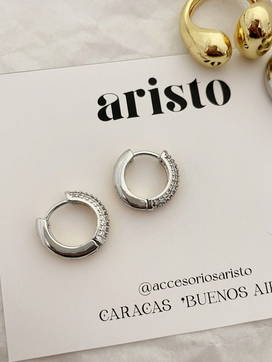 Argollas Kim silver