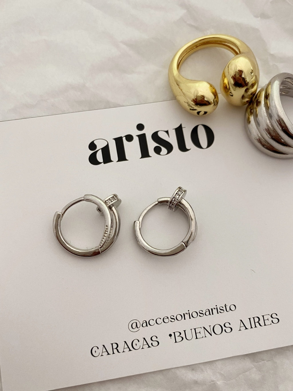 Argollas Emma silver