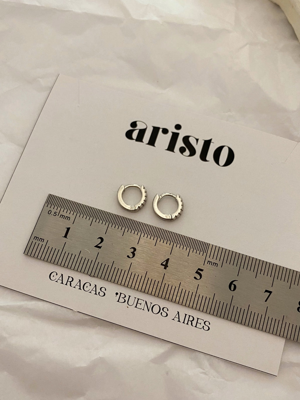 Argollas Zoe mini silver
