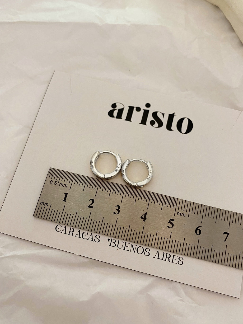 Argollas Sally mini silver