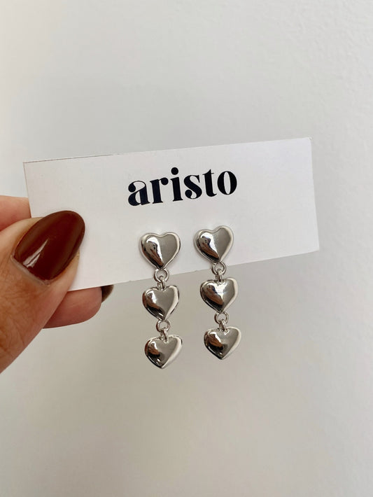 Zarcillos Emily silver
