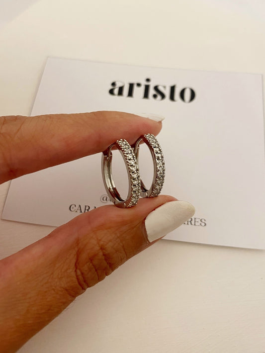 Argollas Zoe silver M