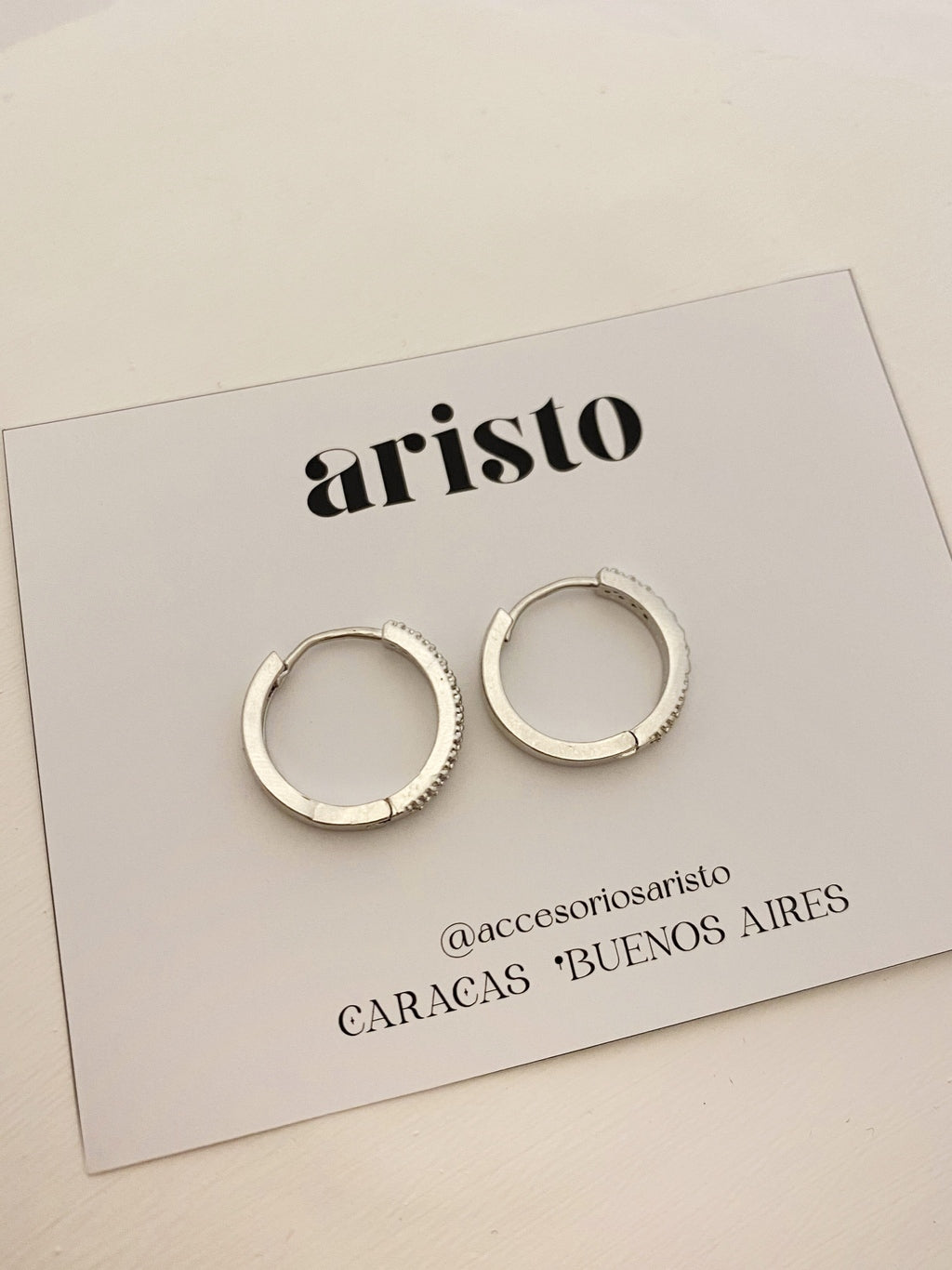 Argollas Zoe silver M