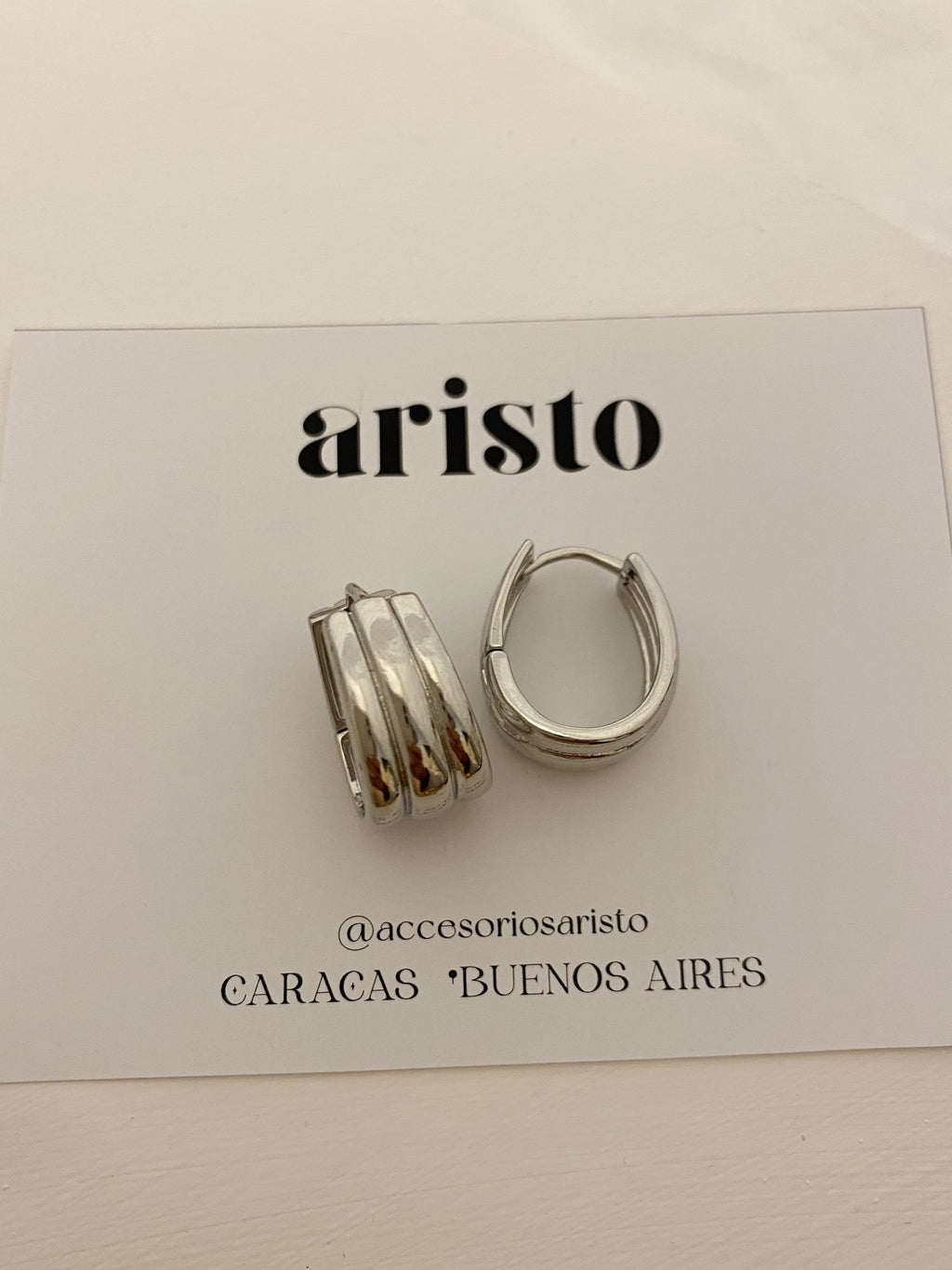 Zarcillos Mónaco silver