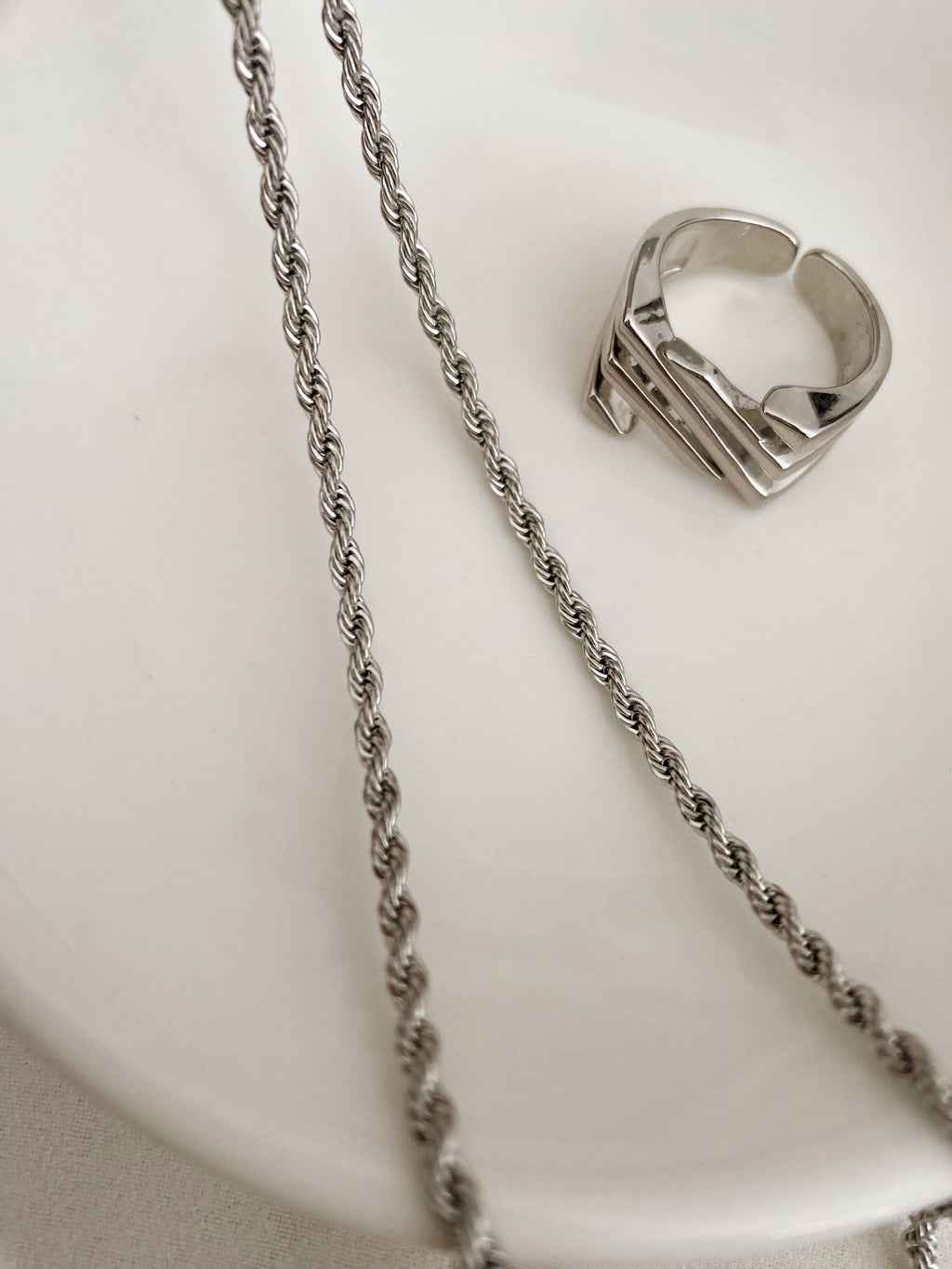 Cadena Rope acero silver