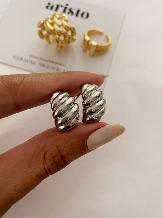 Zarcillos Anneth silver