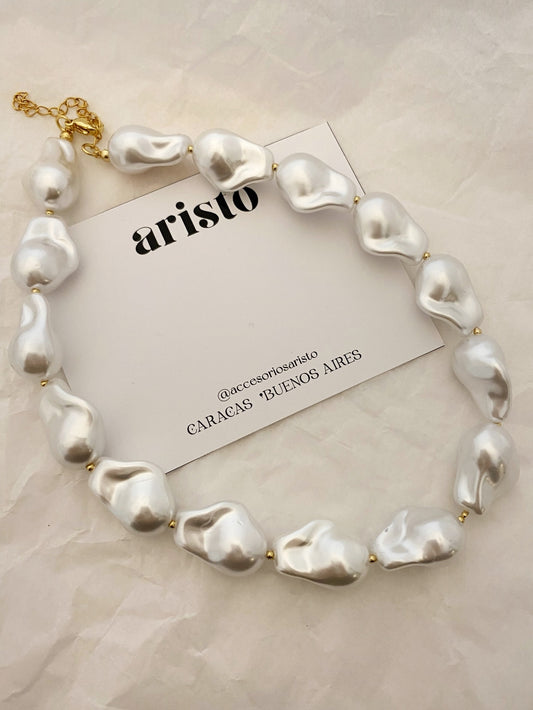 Choker perla barroca