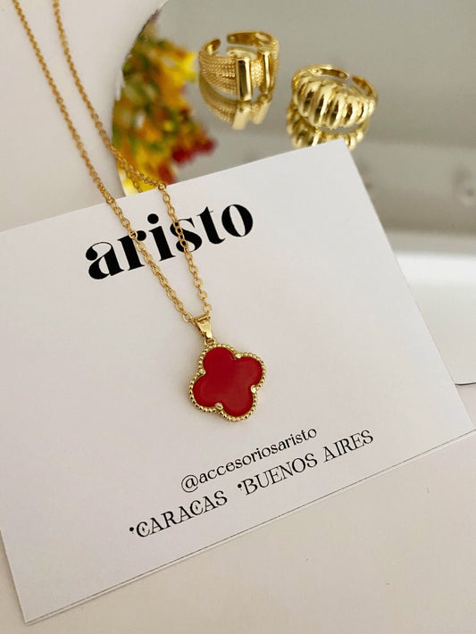 Collar Camila rojo