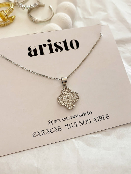 Collar Camila silver zirconia