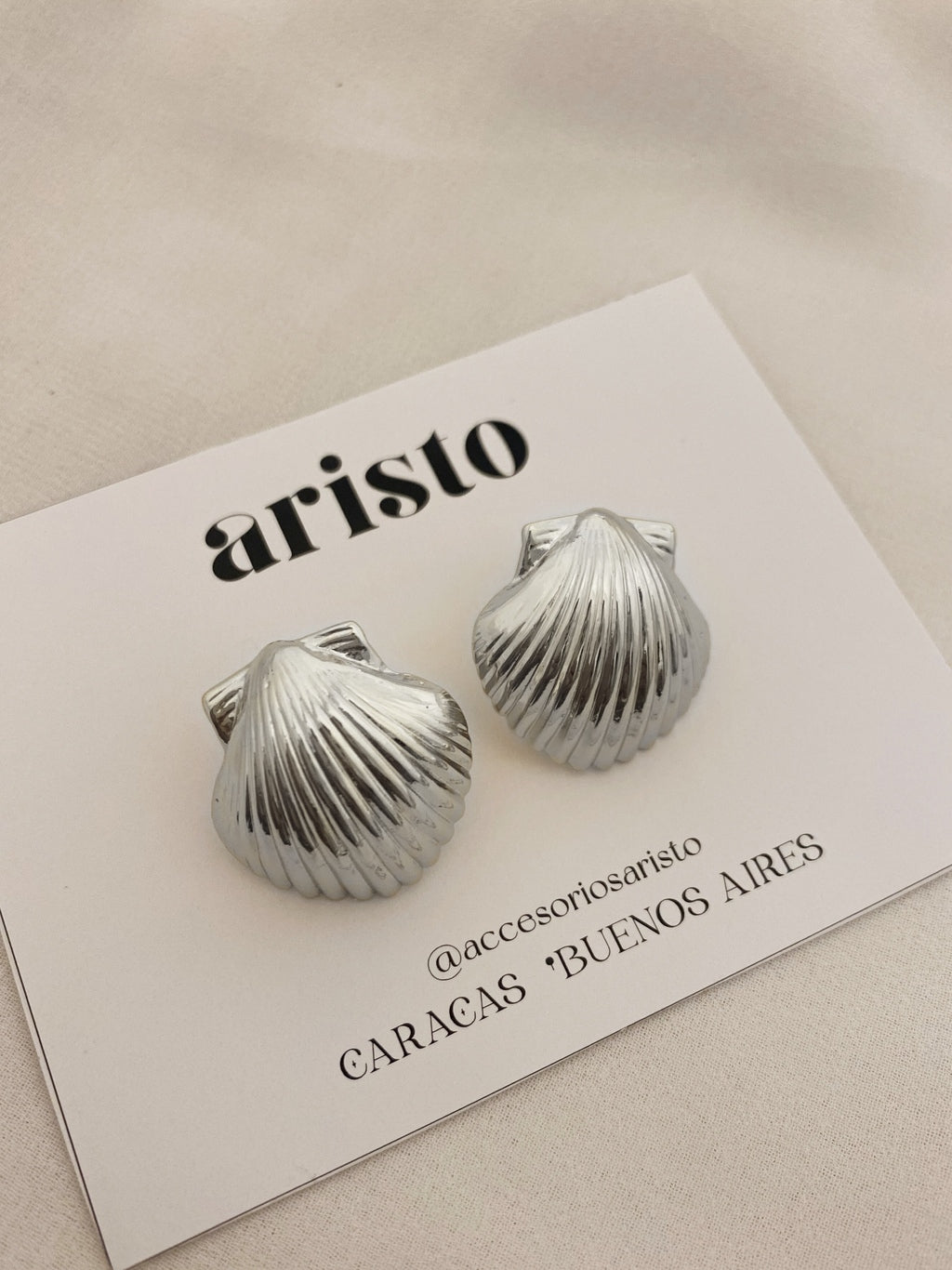 Zarcillos Ariel silver