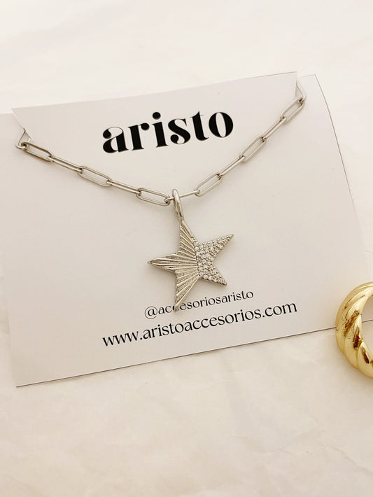 Collar Estelle silver