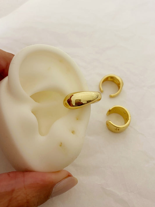 Earcuff chunky gold