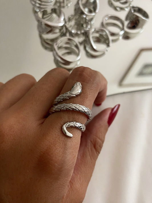 Anillo Snake silver
