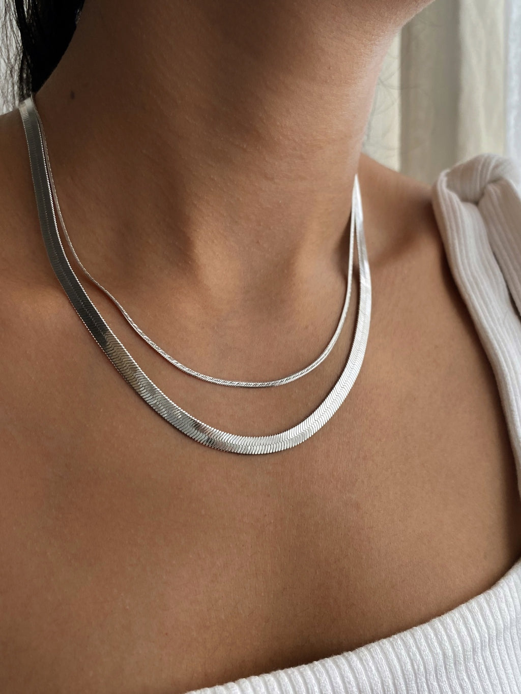 Cadena Snake 5mm acero silver