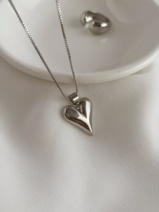 Collar Valentín silver