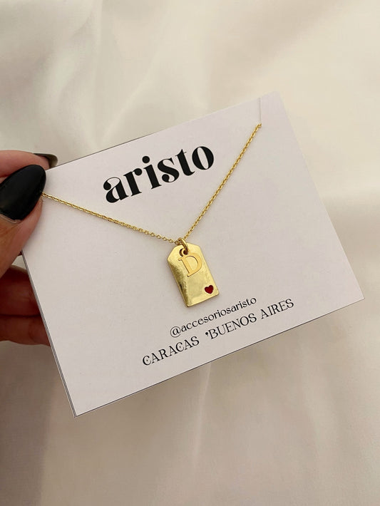 Collar Medalla con inicial