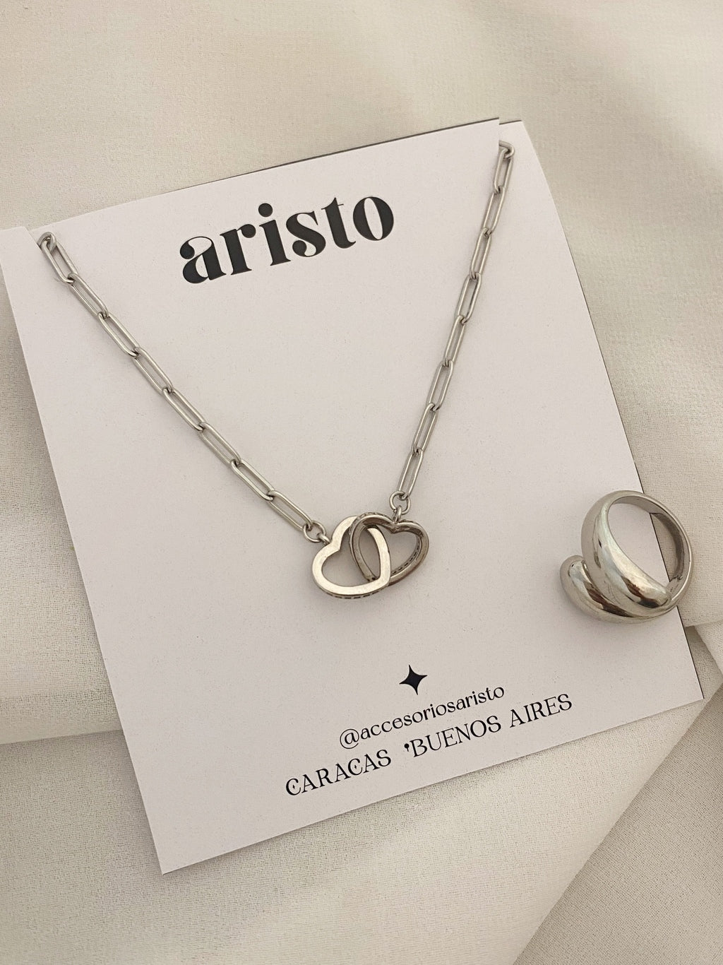 Collar Love silver