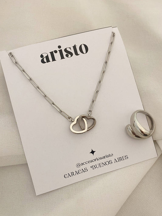 Collar Love silver