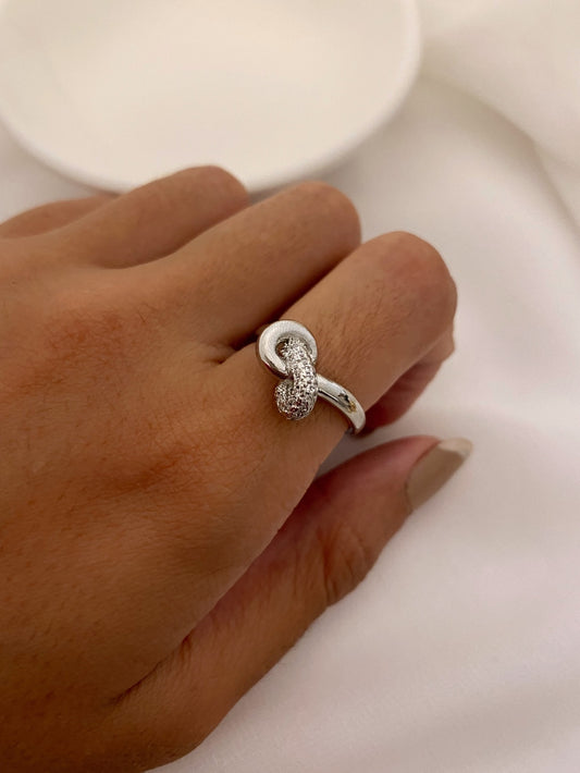 Anillo nudo silver